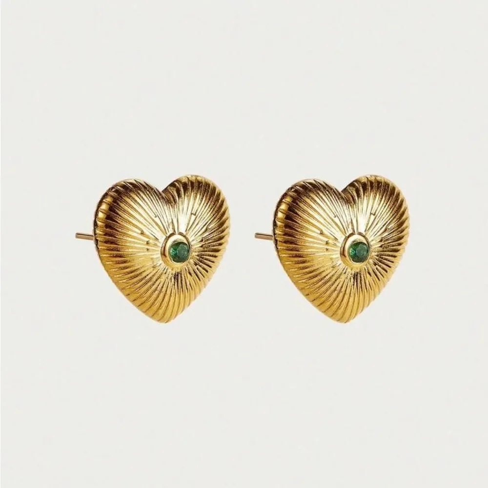 Heart earrings Q824